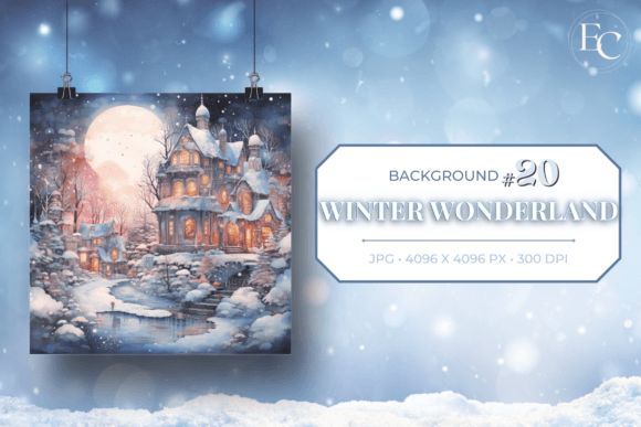 Download Snowy Christmas Town Winter Background - Winter background Collection