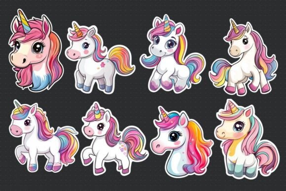 Download Cute Unicorn Stickers for the Wall - Unicorn stickers Collection