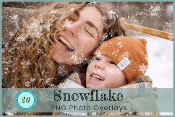 Download 20 Snowflake Photoshop Overlays - Photoshop overlay Collection
