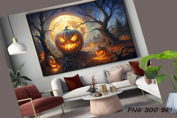Download Spooky Halloween Night Full Moon Poster - Moon poster Collection
