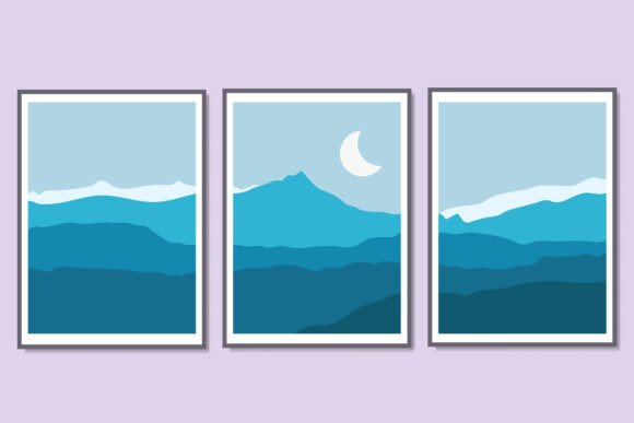 Download Natural View Landscape Moon Poster - Moon poster Collection
